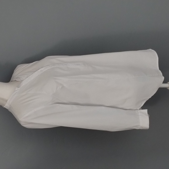 Tribal women's size small white 4-button popover long sleeve - Picture 4 of 10